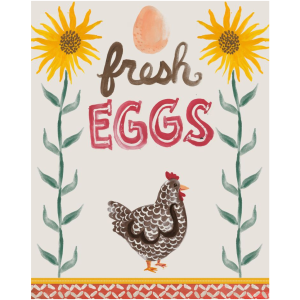 Farm Fresh Eggs Art Print